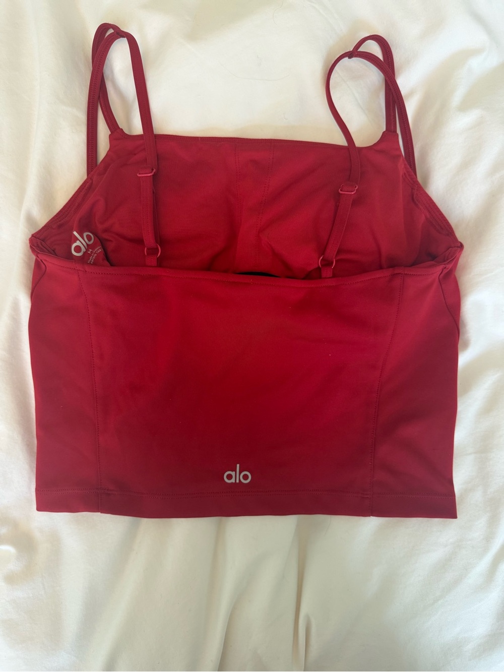 Alo Women's Red Activewear Top - Medium - Picture 3 of 4